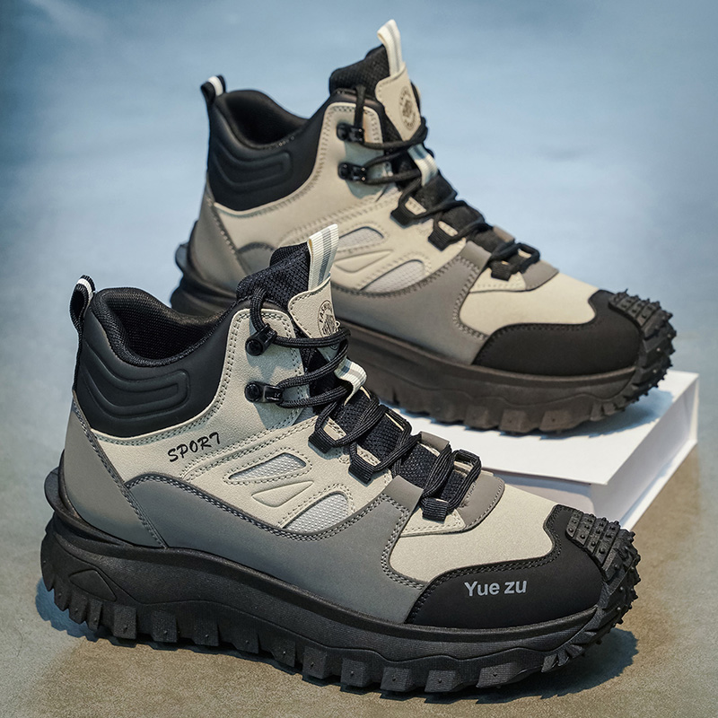 Outdoor Adventure Travel - Sepatu bot pria model high-top, dengan
