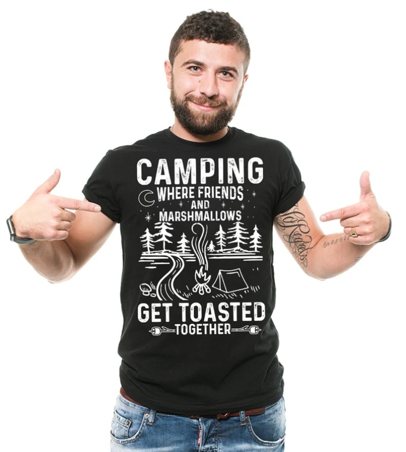 Outdoor Adventure Quotes - Kaos Pria Pendek dengan Cetakan Kutipan