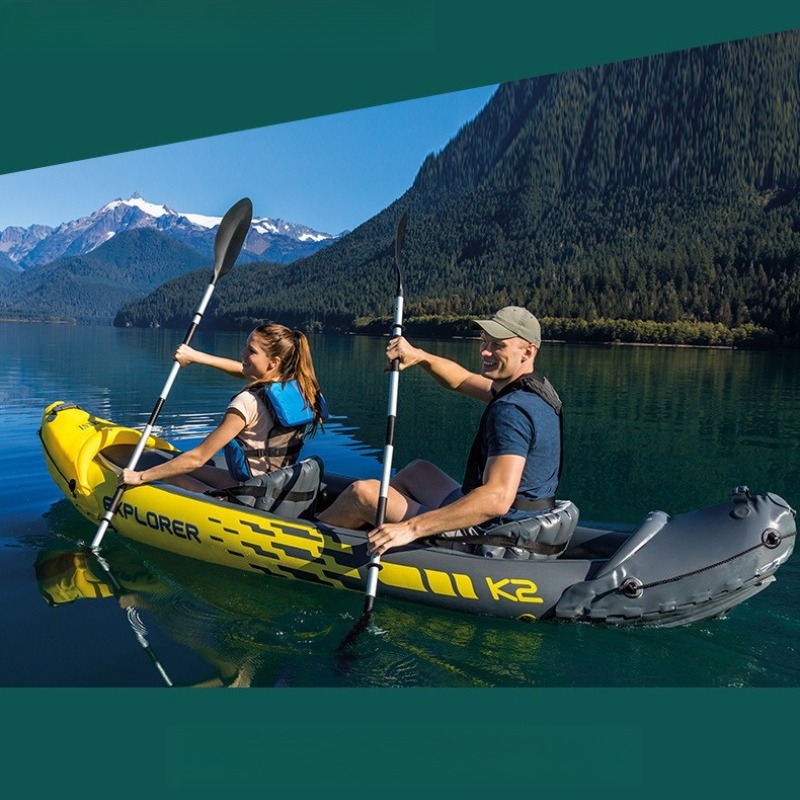 Perahu Karet Dua Orang, Rakit  - Outdoor Adventure Kayak ulasan dan harga