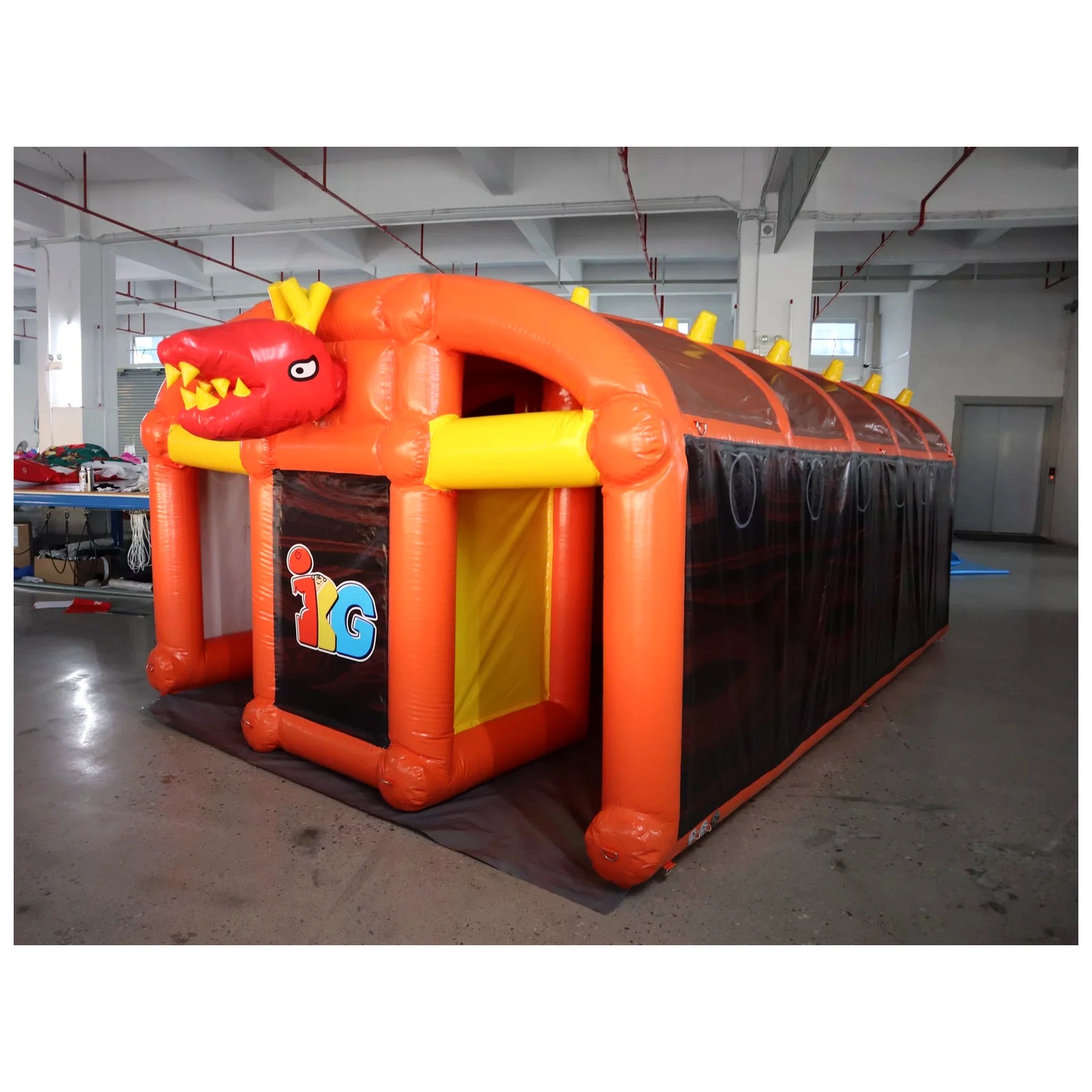 Labirin Tiup Oranye Besar 3X5m - Outdoor Adventure Kids Party ulasan dan harga