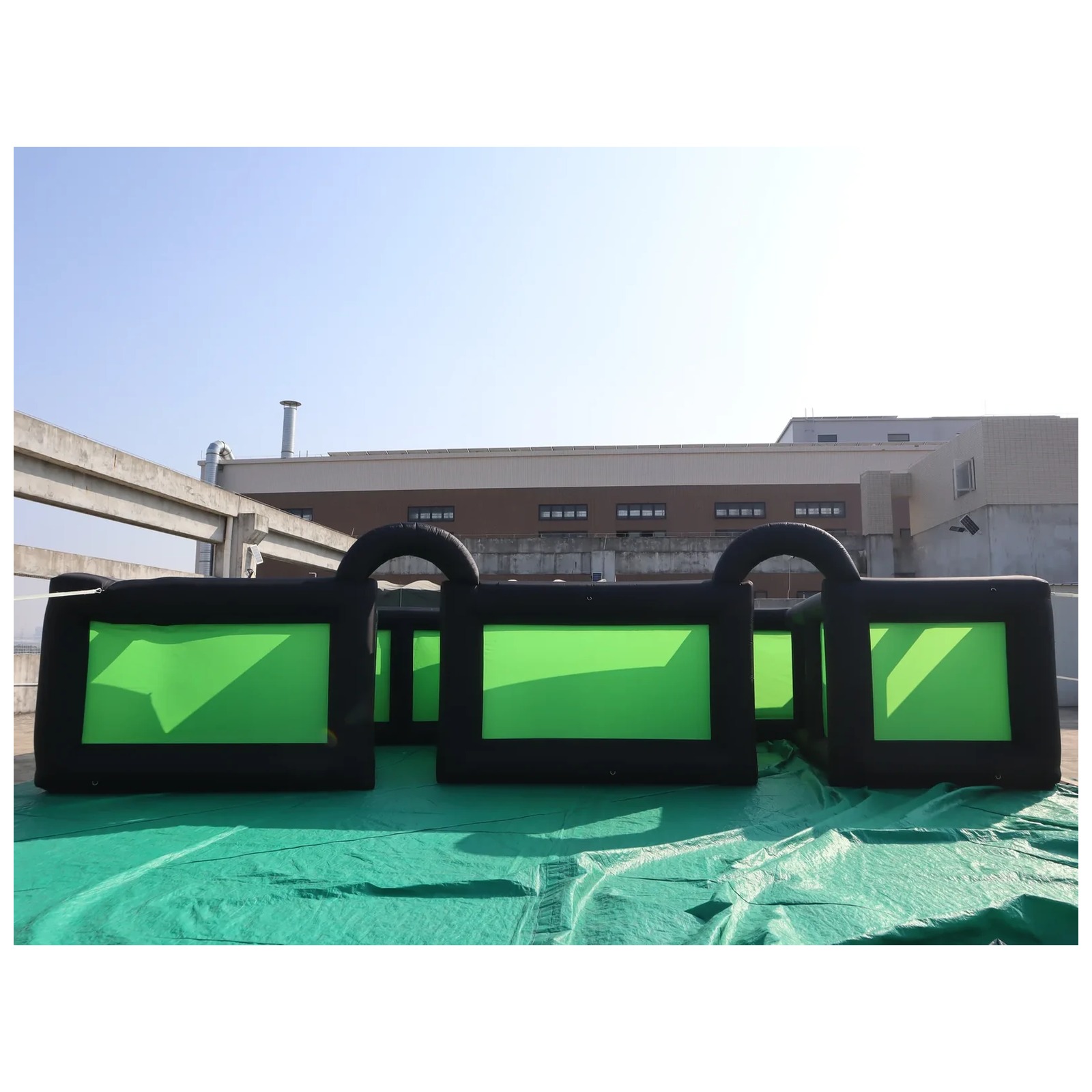 Labirin Tiup Luar Ruangan Warn - Outdoor Adventure Kids Party ulasan dan harga