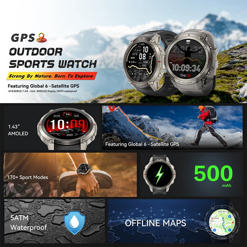 Jam Tangan Pintar Olahraga Lua - Outdoor Adventure World ulasan dan harga