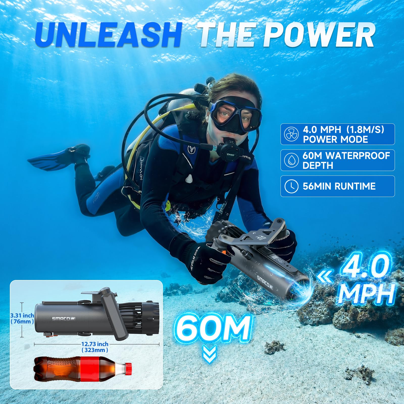 Set Skuter Bawah Air Mini SMAC - Outdoor Adventure Videos ulasan dan harga