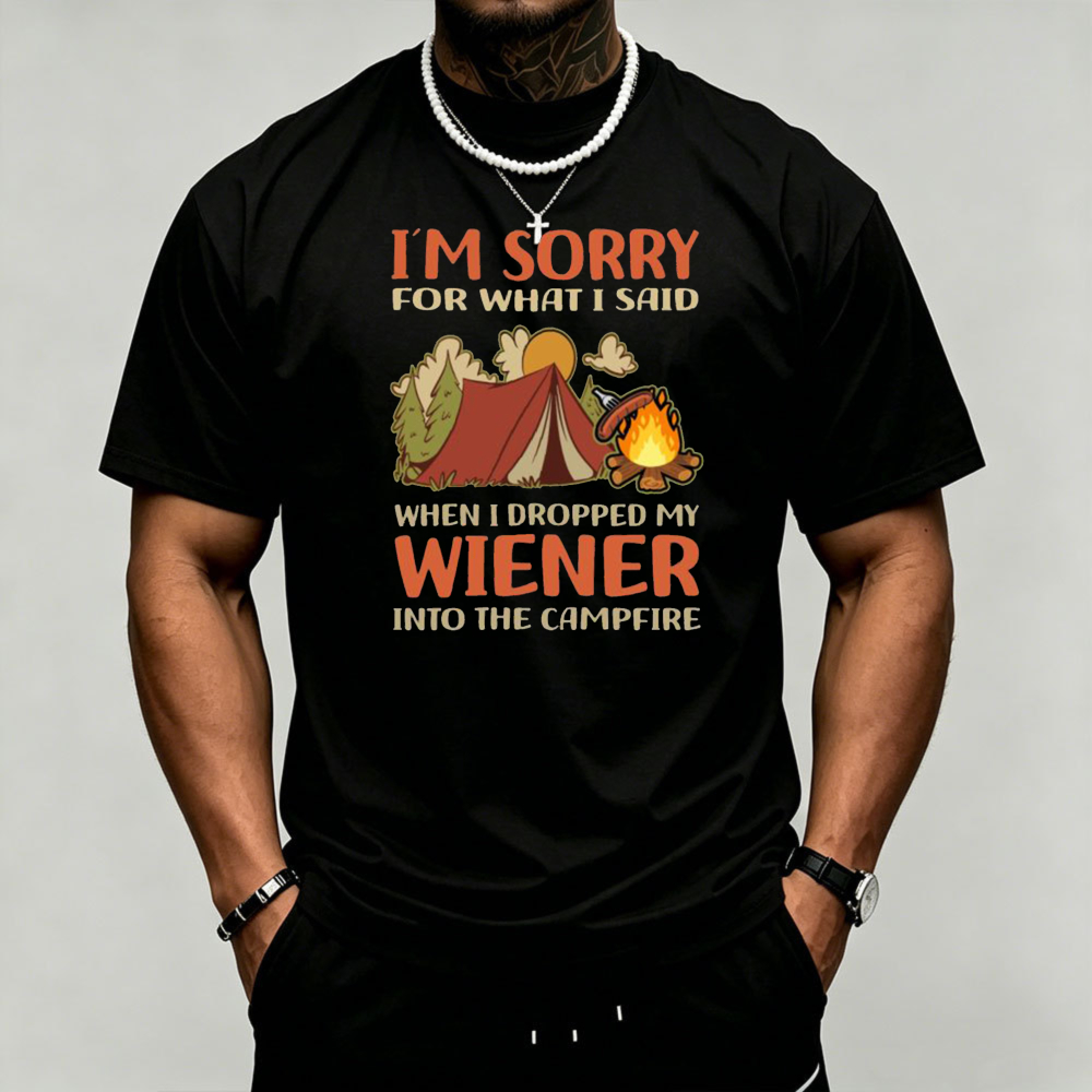 Kaos Pria Grafis Camping Wiene - Outdoor Adventure Quotes ulasan dan harga