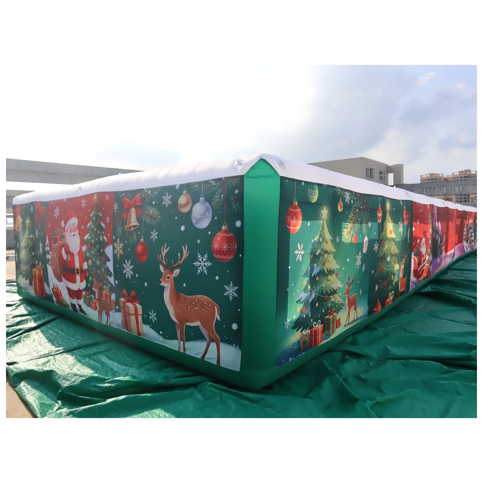 Labirin Tiup Komersial Panjang - Outdoor Adventure Kids Party ulasan dan harga