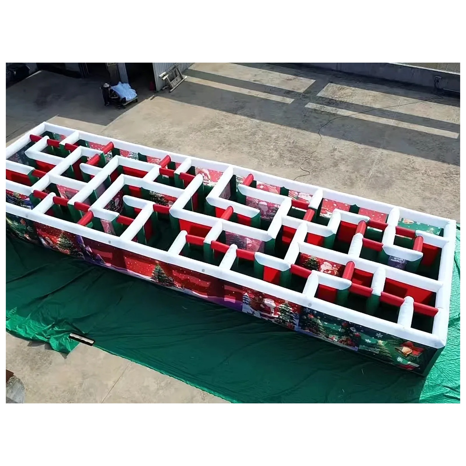 Labirin Tiup Komersial Panjang - Outdoor Adventure Kids Party ulasan dan harga