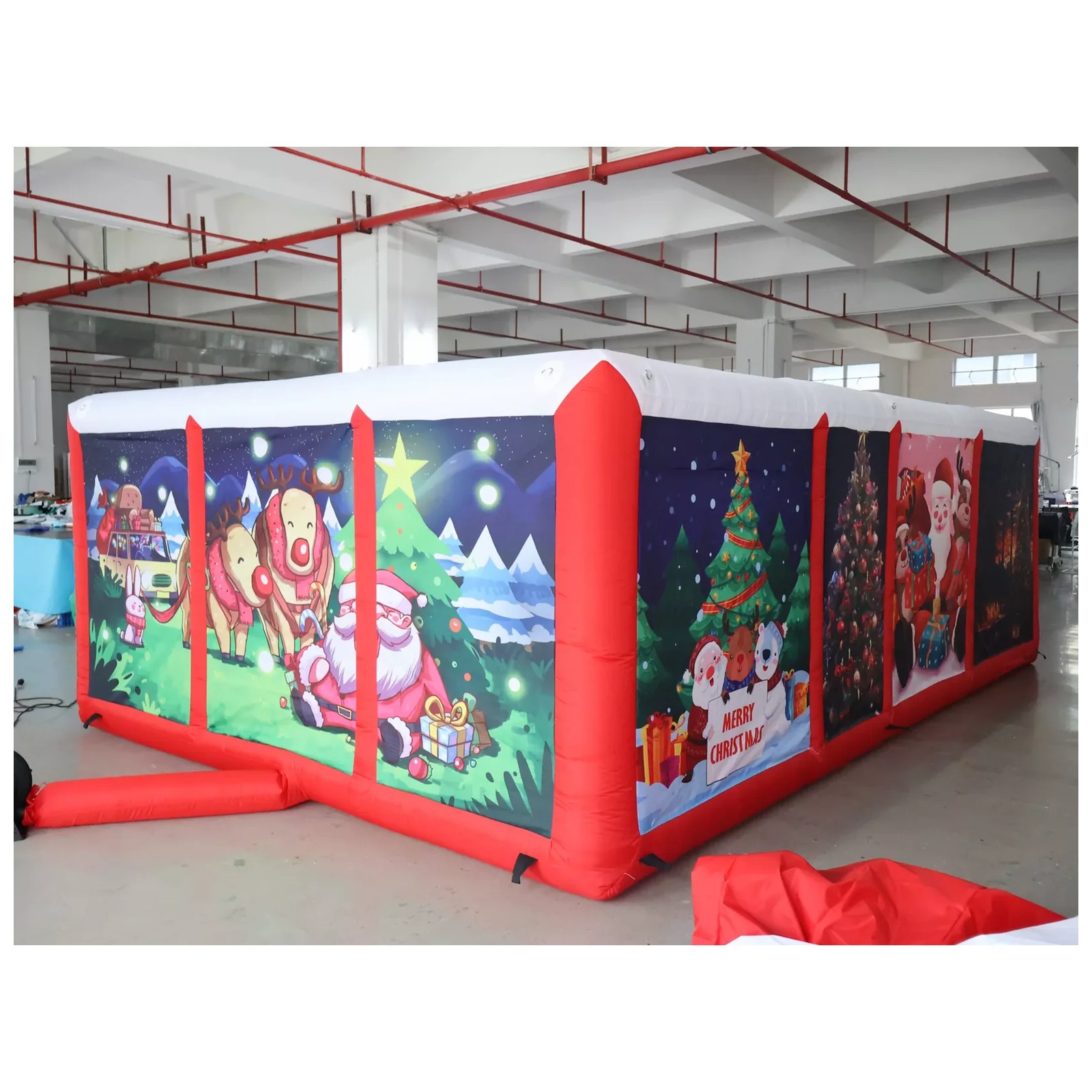 Labirin Tiup Berlapis Merah un - Outdoor Adventure Kids Party ulasan dan harga